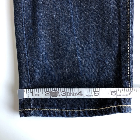 Levi’s 513 Dark Wash Slim Straight Leg Denim Jeans - Picture 7 of 15